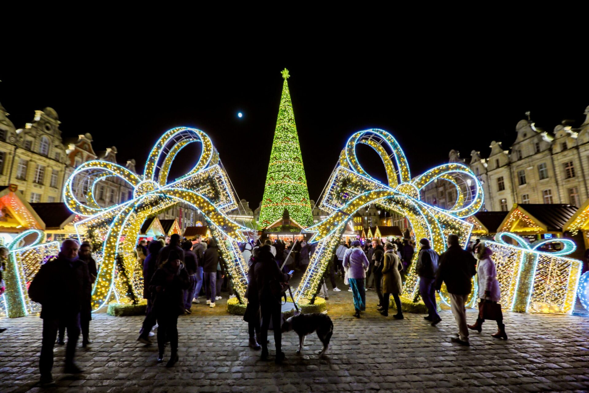 Sapin géant de la Ville de Noël d'Arras © Julien Mellin - Ville d'Arras